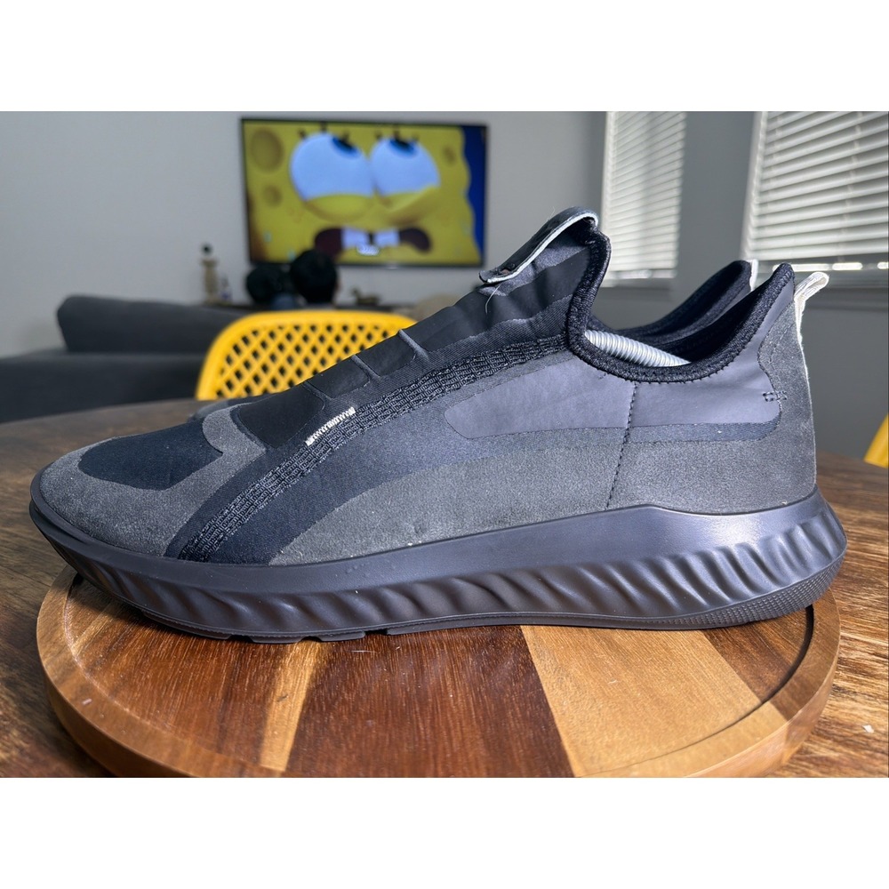 Ecco Mens ATH-1FM Alpha Slip On Shoes Magnet Black Gray EU 47 -  US 13/13.5